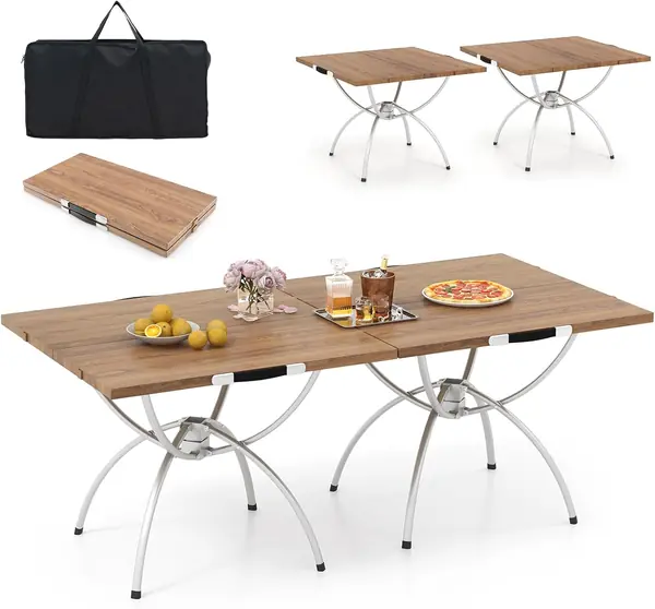 2 in 1 Campingtisch ausziehbar