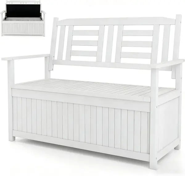 2 Sitzer Gartenbank mit Strauraum