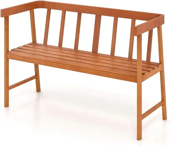 2 Sitzer Gartenbank – Parkbank aus Akazienholz, Natur