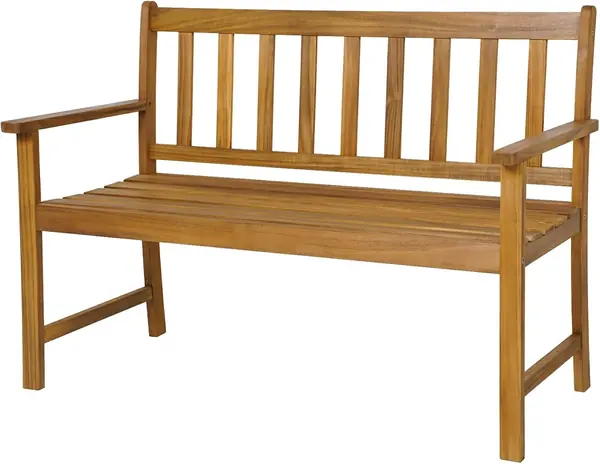 2 Sitzer Gartenbank, Sitzbank aus Akazienholz…