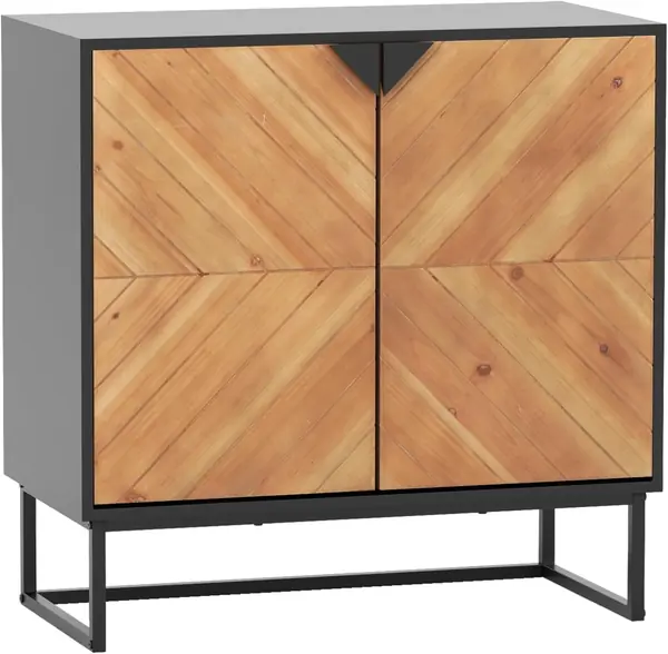 2-türiger Buffetschrank – Eingangsbereich (Schwarz)
