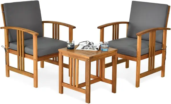 3tlg. Gartenmöbel Set für 2 Personen