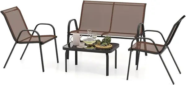 4-teilige Balkon Set