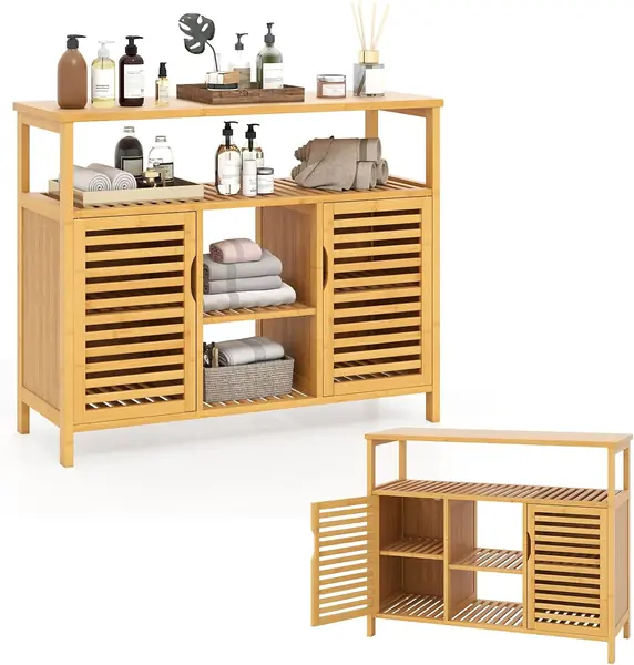 Badezimmerschrank aus Bambus