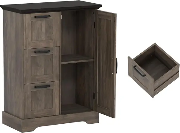 Buffetschrank mit 3 Schubladen & Schrank mit Türen