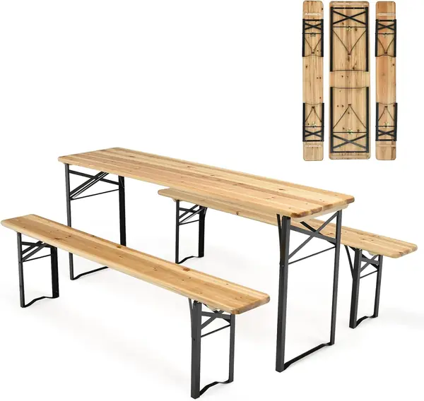 Campingtisch mit Stühlen Klappbar – Camping
