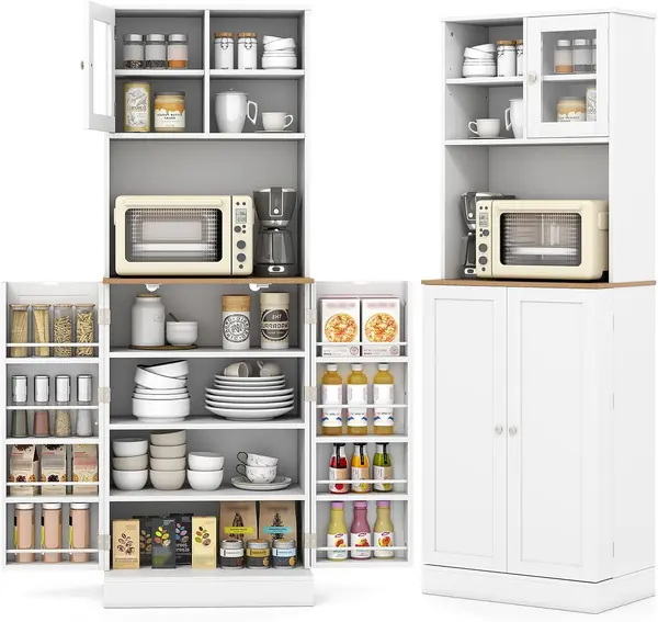 Hohe Küchenschrank 170 cm mit verstellbaren Regalen