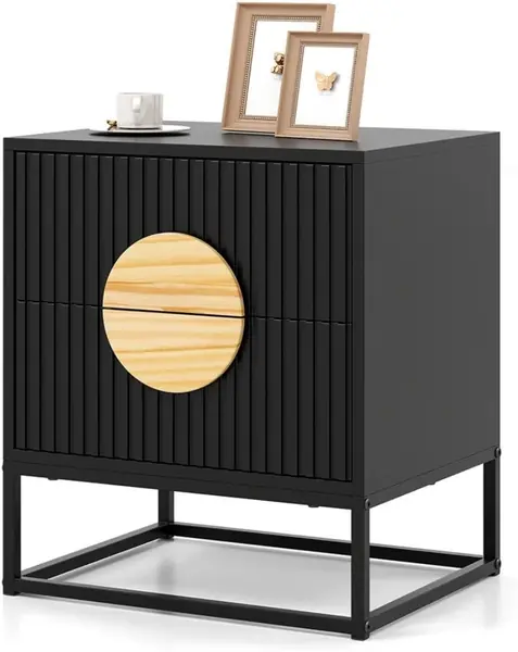 Nachttisch mit 2 Schubladen, Nachtschrank mit…