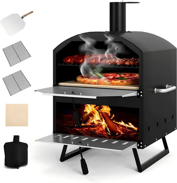 Pizzaofen Outdoor mit 2 Schichten