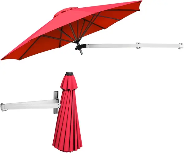 Wandschirm winkelverstellbar – Balkonschirm für Outdoor